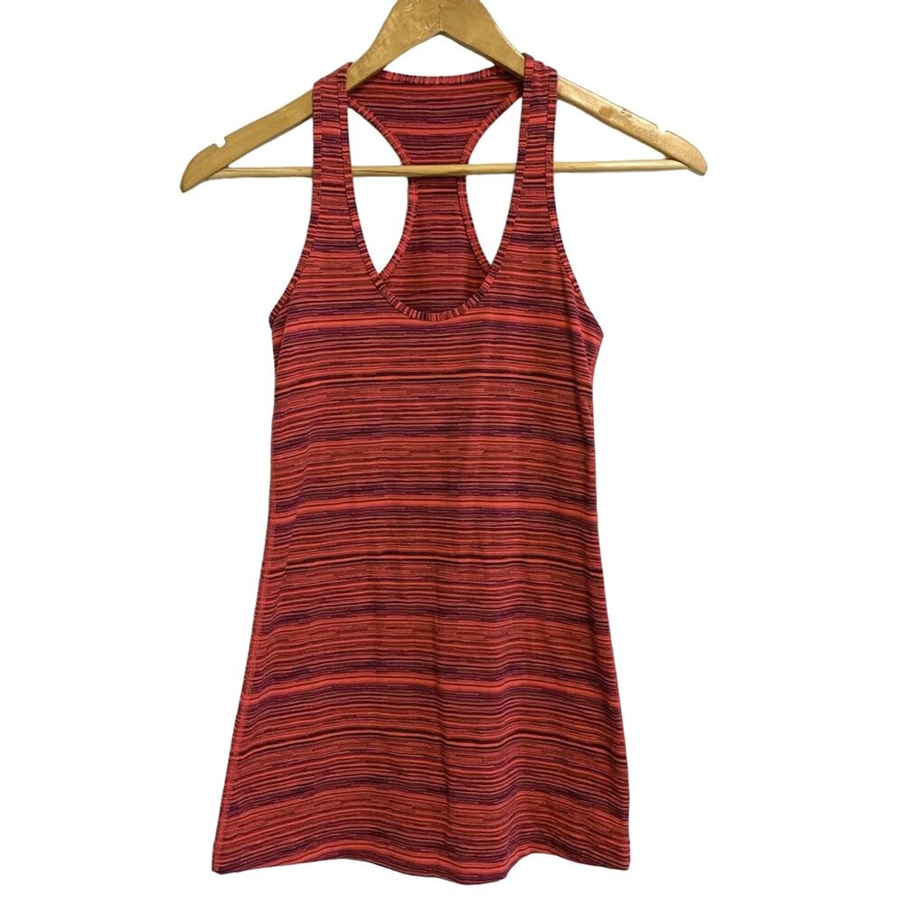 Lululemon Cool Racerback Red Space Dye size 4
